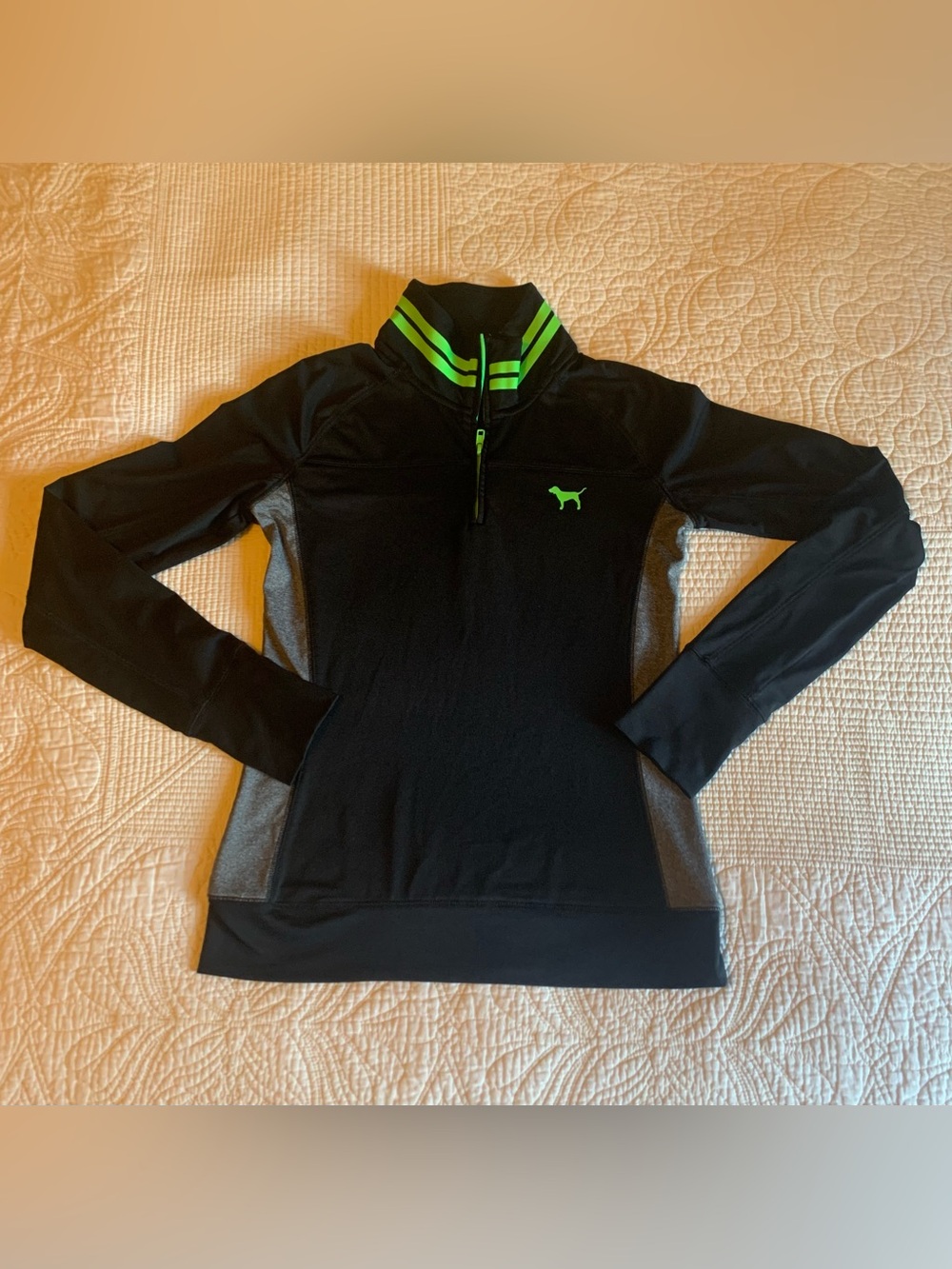 Victoria's Secret PINK Ultimate Mock Neck 1/4 Zip Pullover Jacket